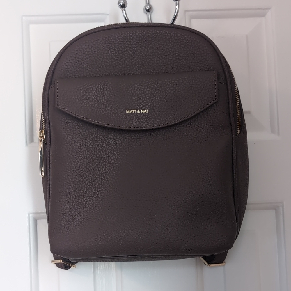 Matt & Nat Chocolate Brown Backpack